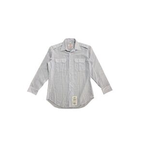 Propper International Shirt Mens Large 16-33 Blue Long Sleeve Uniform Workwear